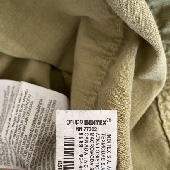 Zara Green Paperbag Skirt - Picture 7 of 7